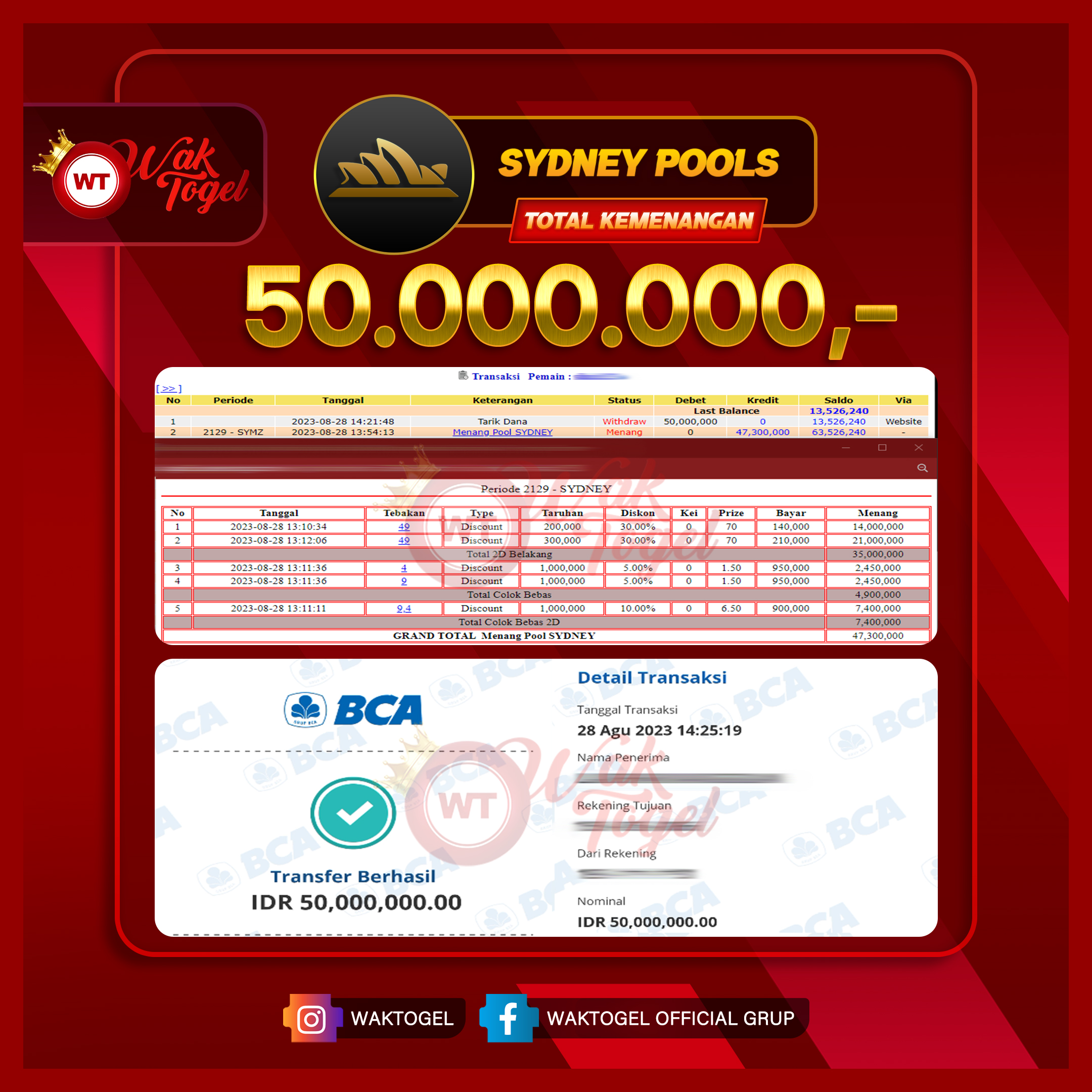 BUKTI PEMBAYARAN SYDNEY WAKTOGEL