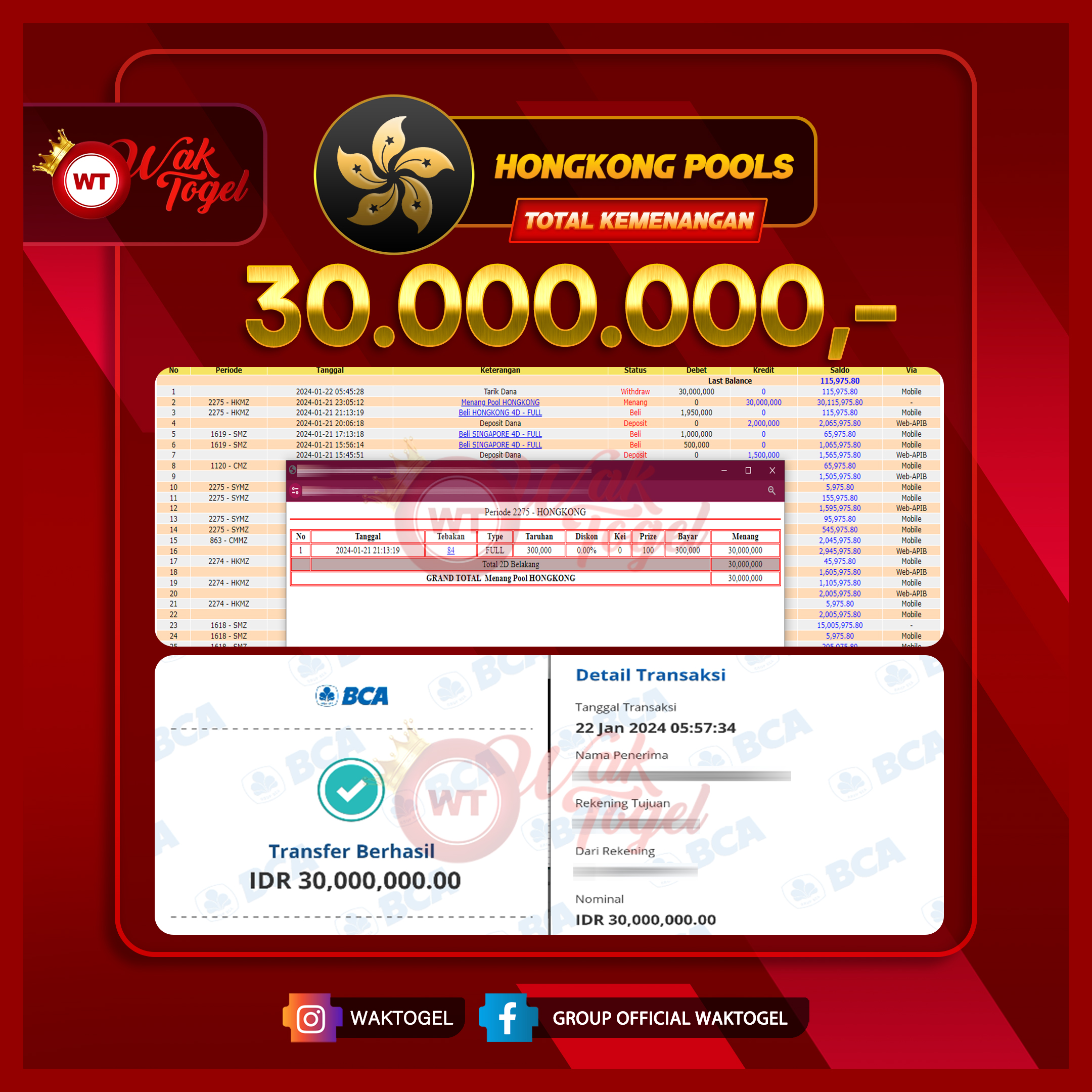 BUKTI PEMBAYARAN HONGKONG WAKTOGEL