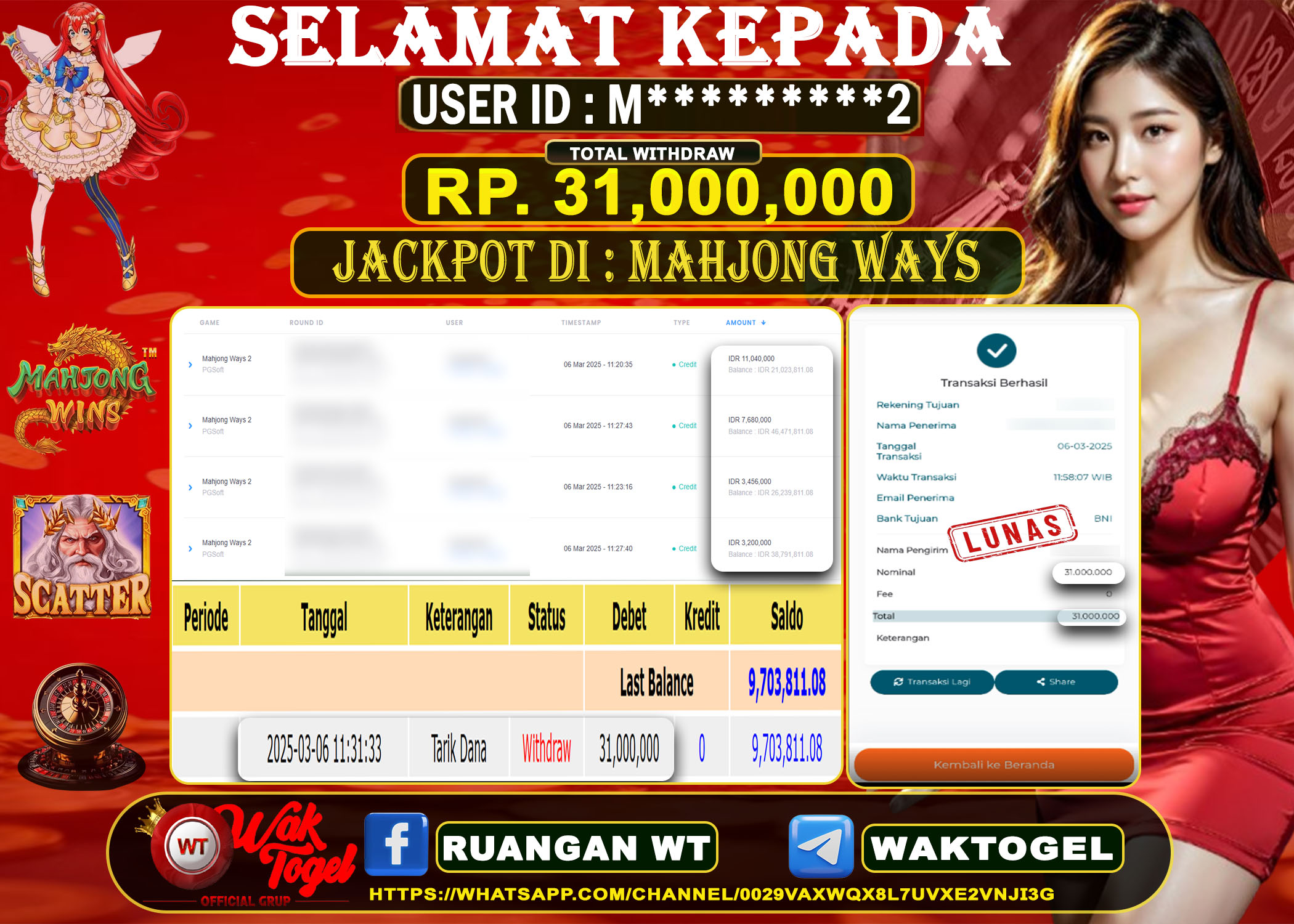 BUKTI PEMBAYARAN SLOT WAKTOGEL