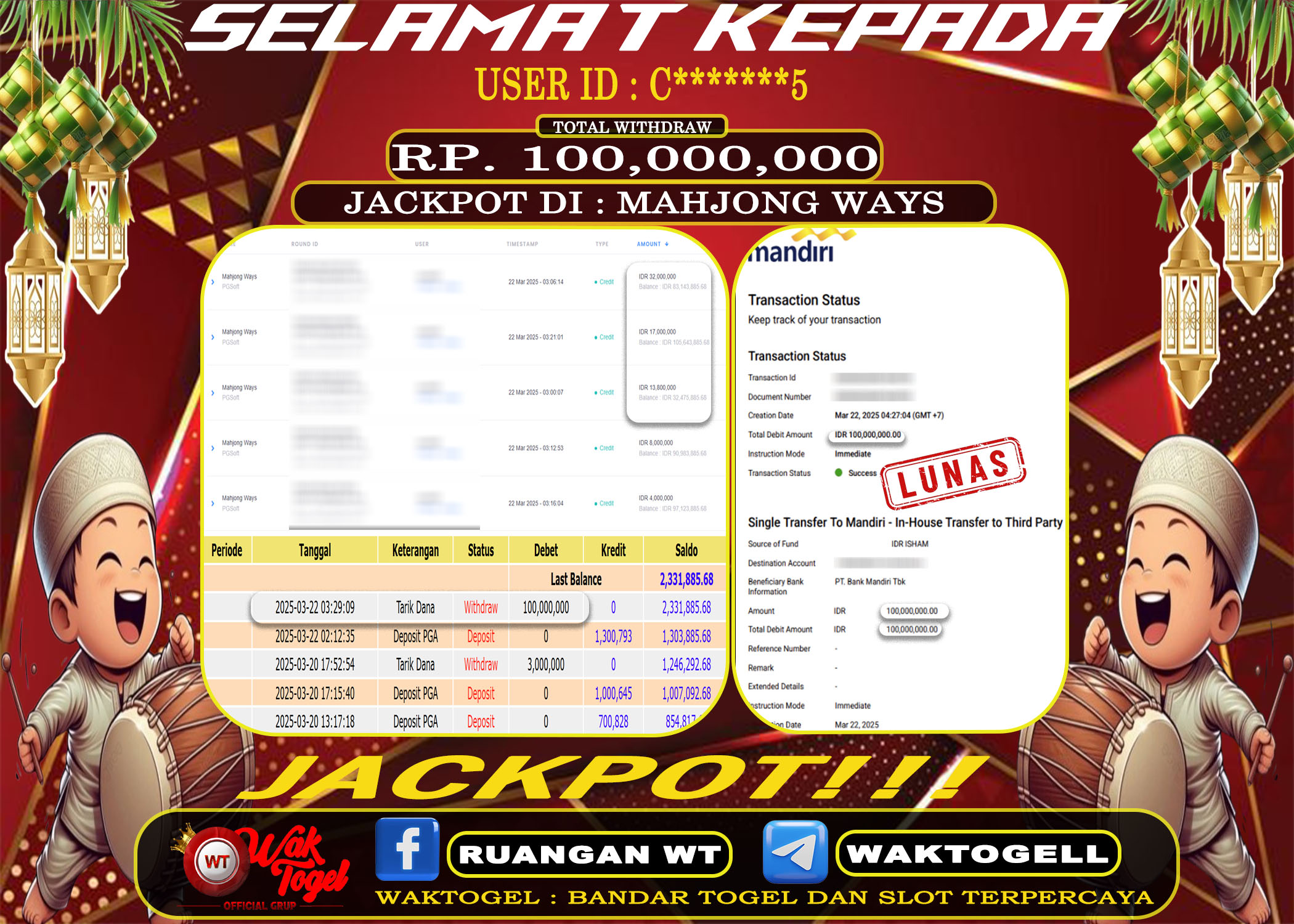 BUKTI PEMBAYARAN SLOT WAKTOGEL