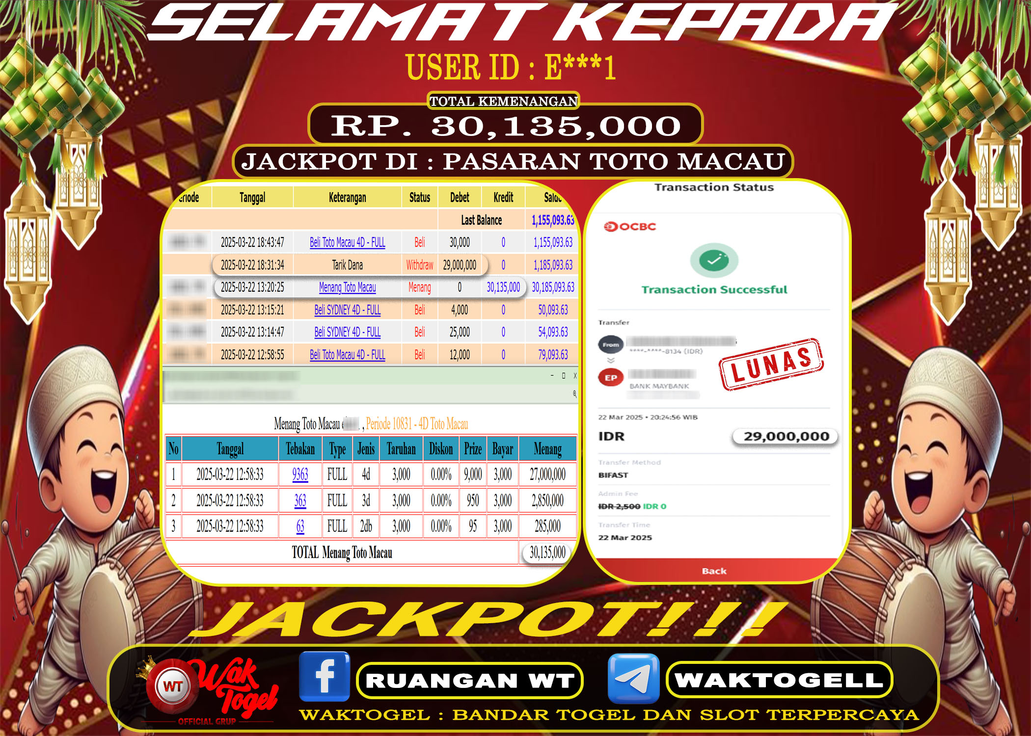 BUKTI PEMBAYARAN TOTO MACAU WAKTOGEL