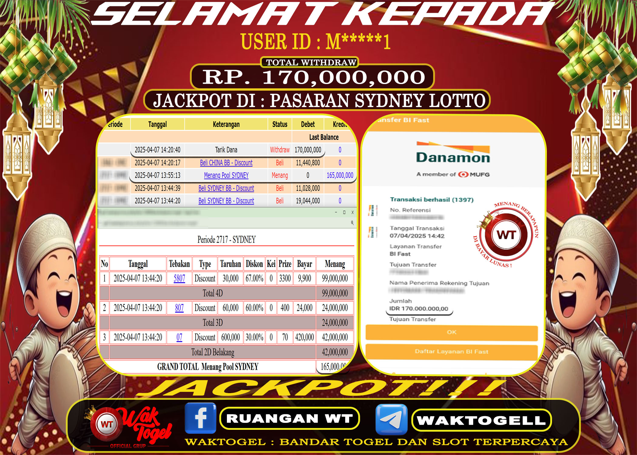 BUKTI PEMBAYARAN SYDNEY LOTTO WAKTOGEL