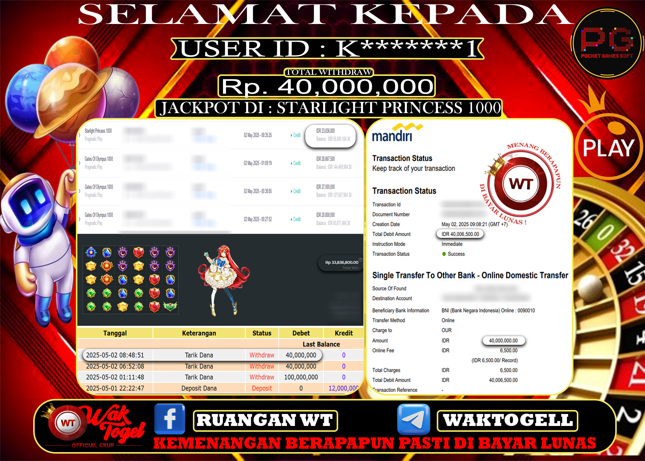 BUKTI PEMBAYARAN SLOT WAKTOGEL