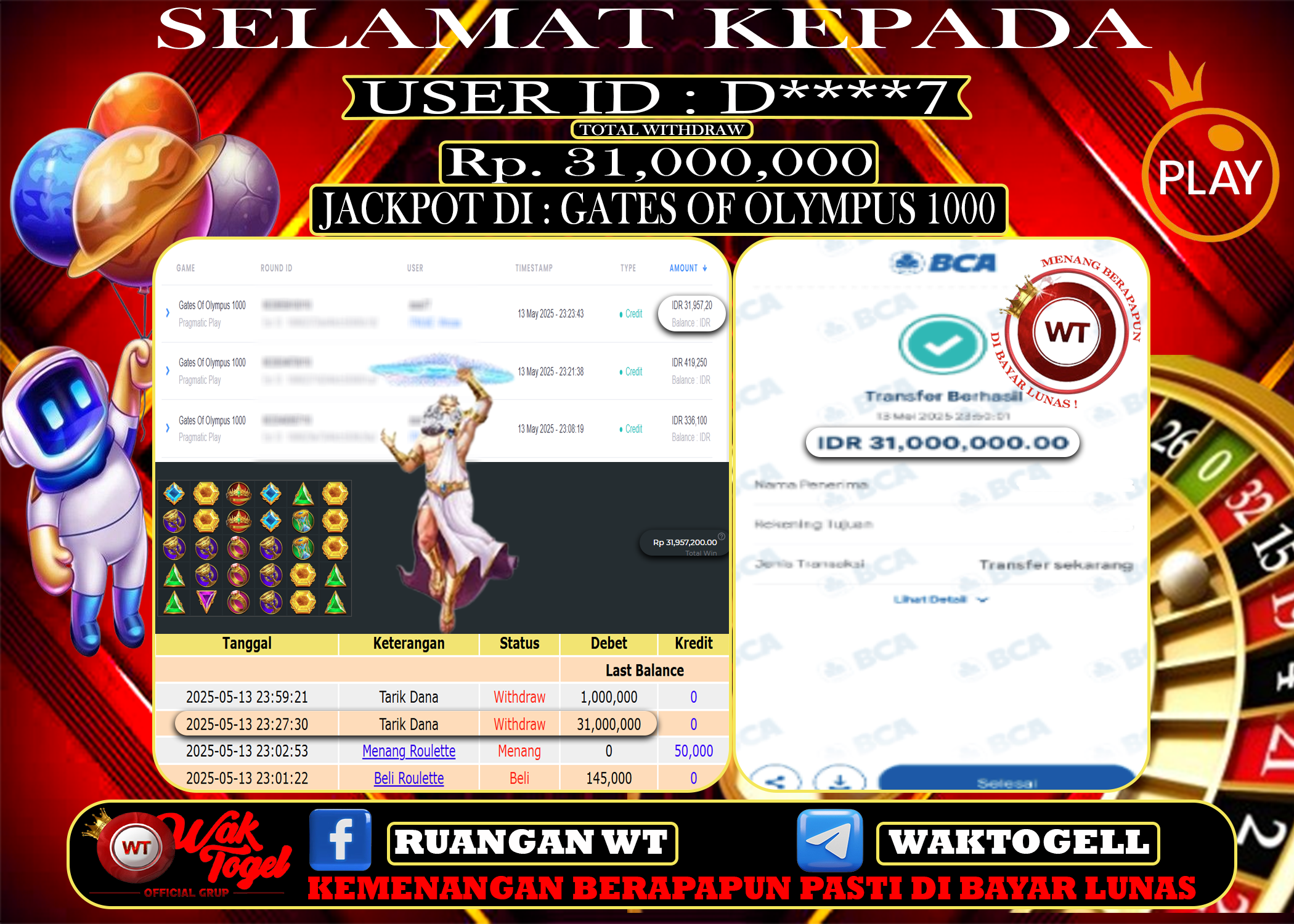 BUKTI PEMBAYARAN SLOT WAKTOGEL