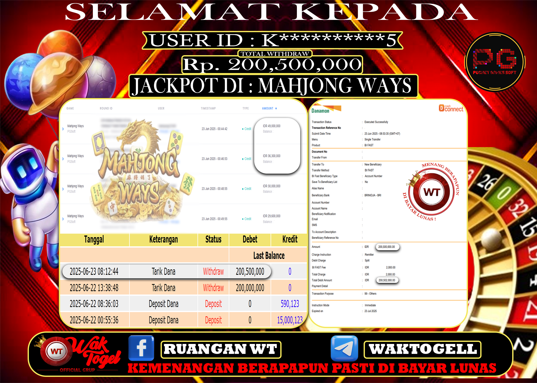 BUKTI PEMBAYARAN SLOT WAKTOGEL