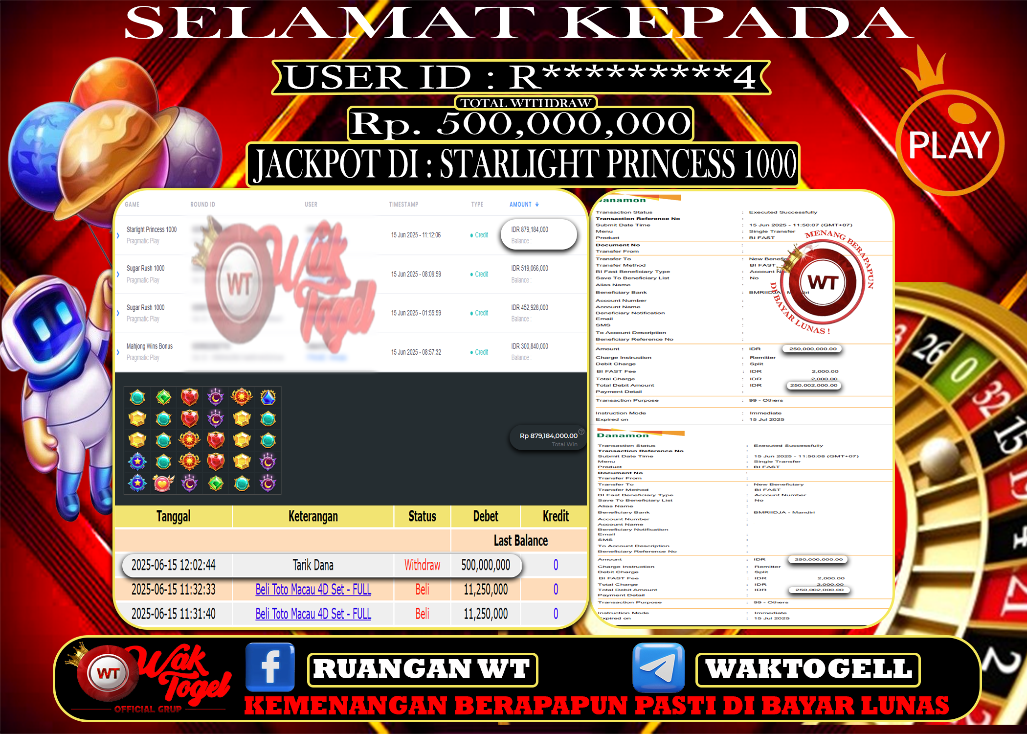 BUKTI PEMBAYARAN SLOT WAKTOGEL
