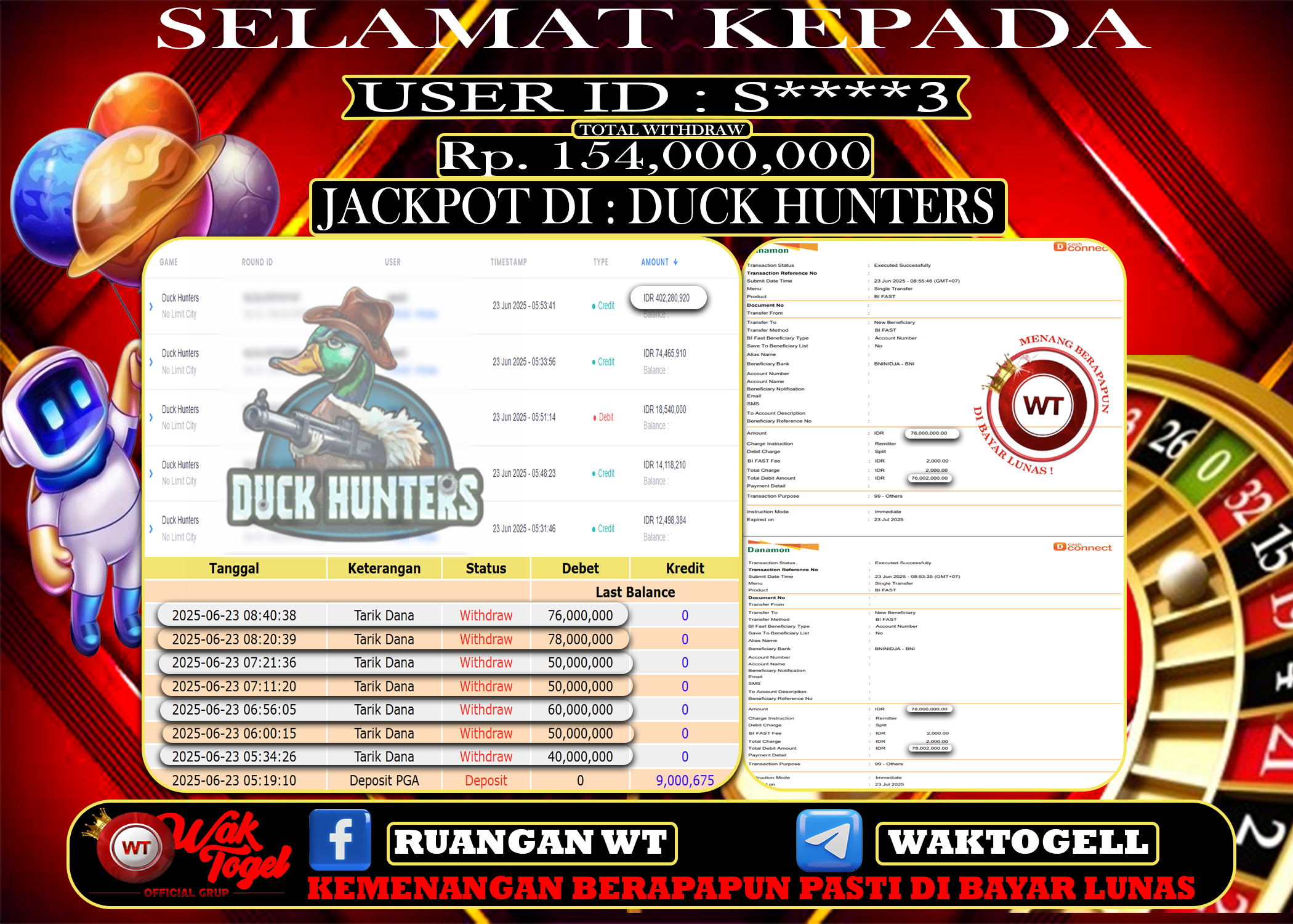 BUKTI PEMBAYARAN SLOT WAKTOGEL