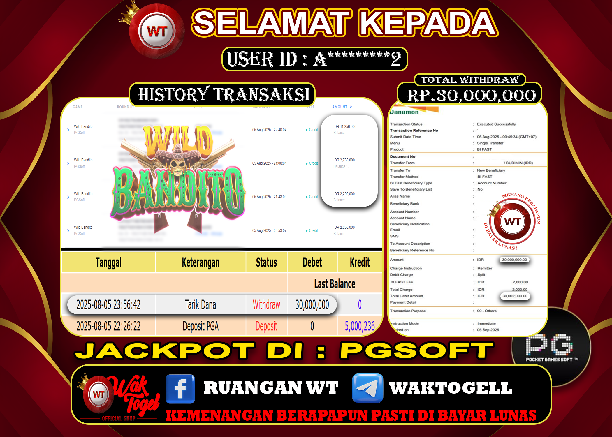 BUKTI PEMBAYARAN SLOT WAKTOGEL