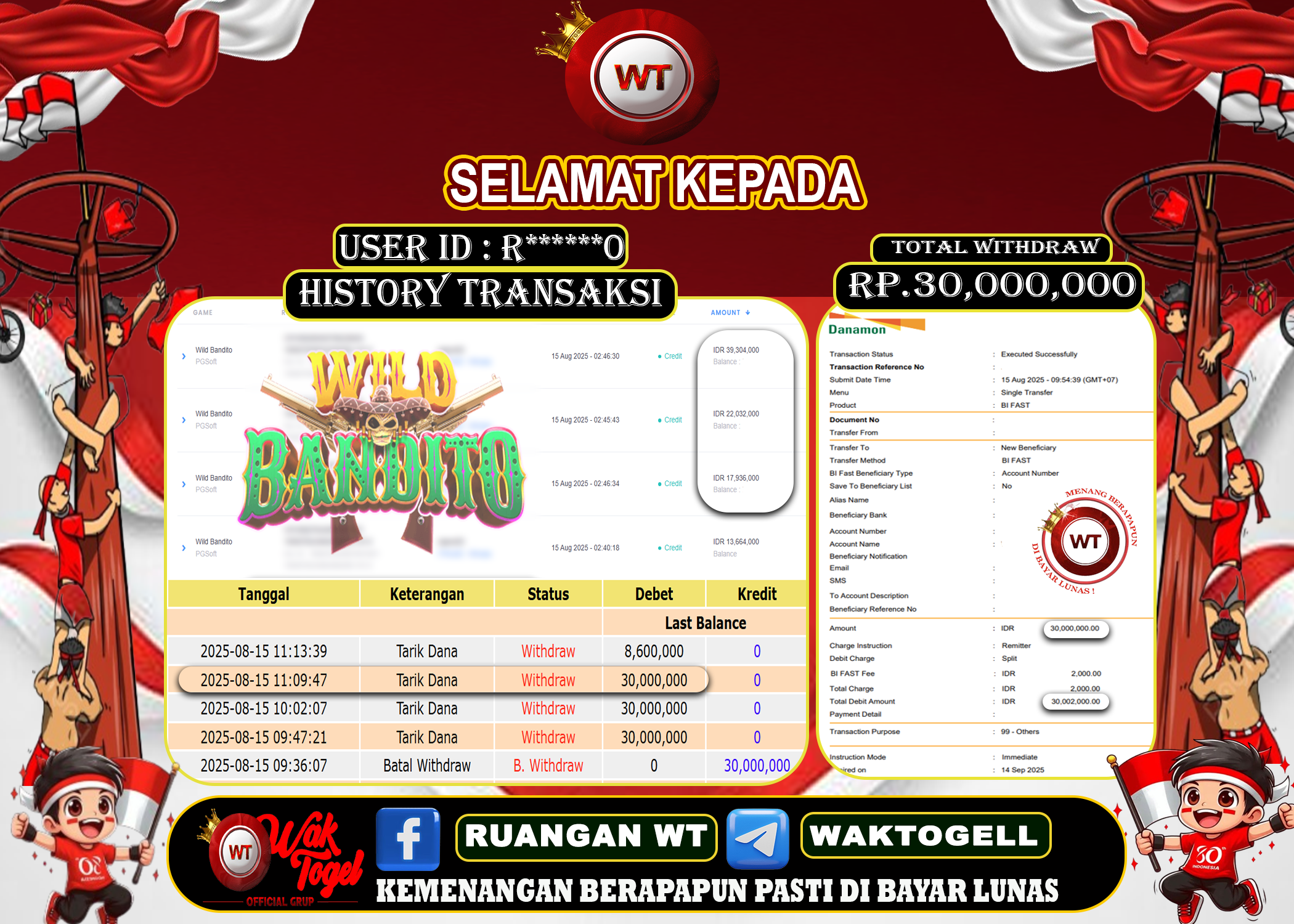 BUKTI PEMBAYARAN SLOT WAKTOGEL