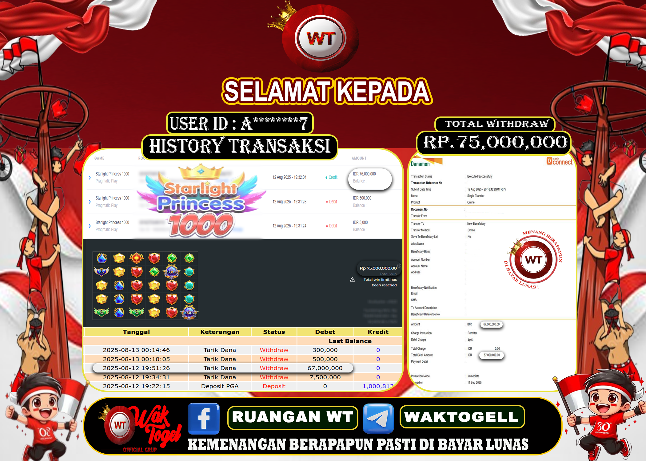 BUKTI PEMBAYARAN SLOT WAKTOGEL