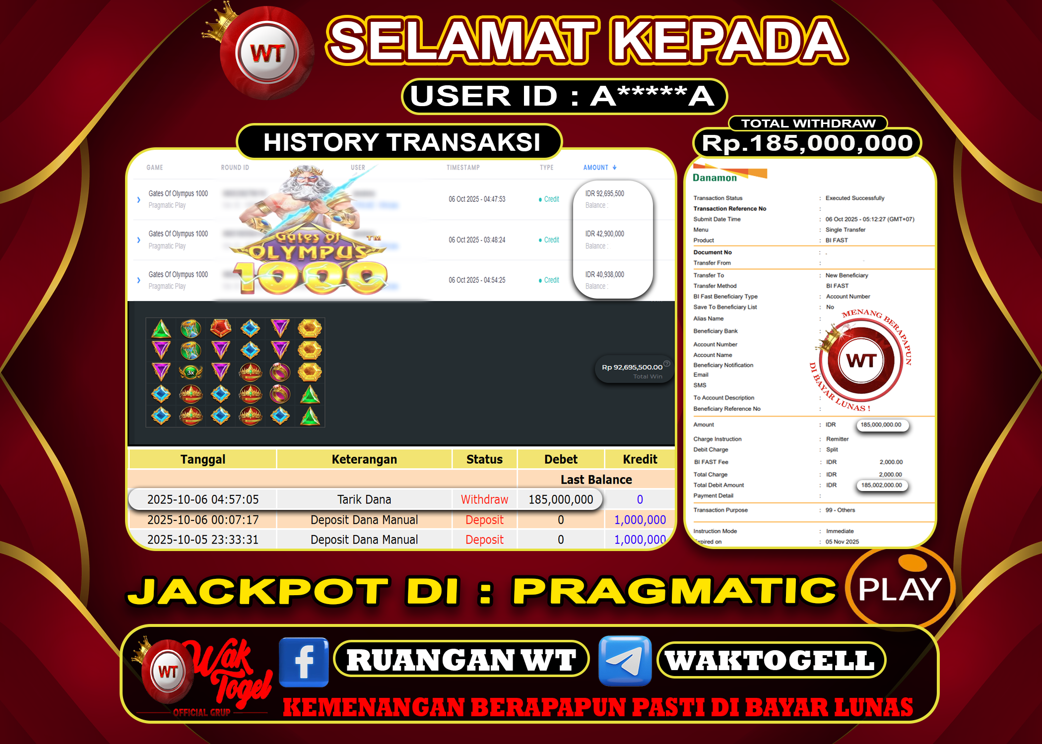BUKTI PEMBAYARAN SLOT WAKTOGEL