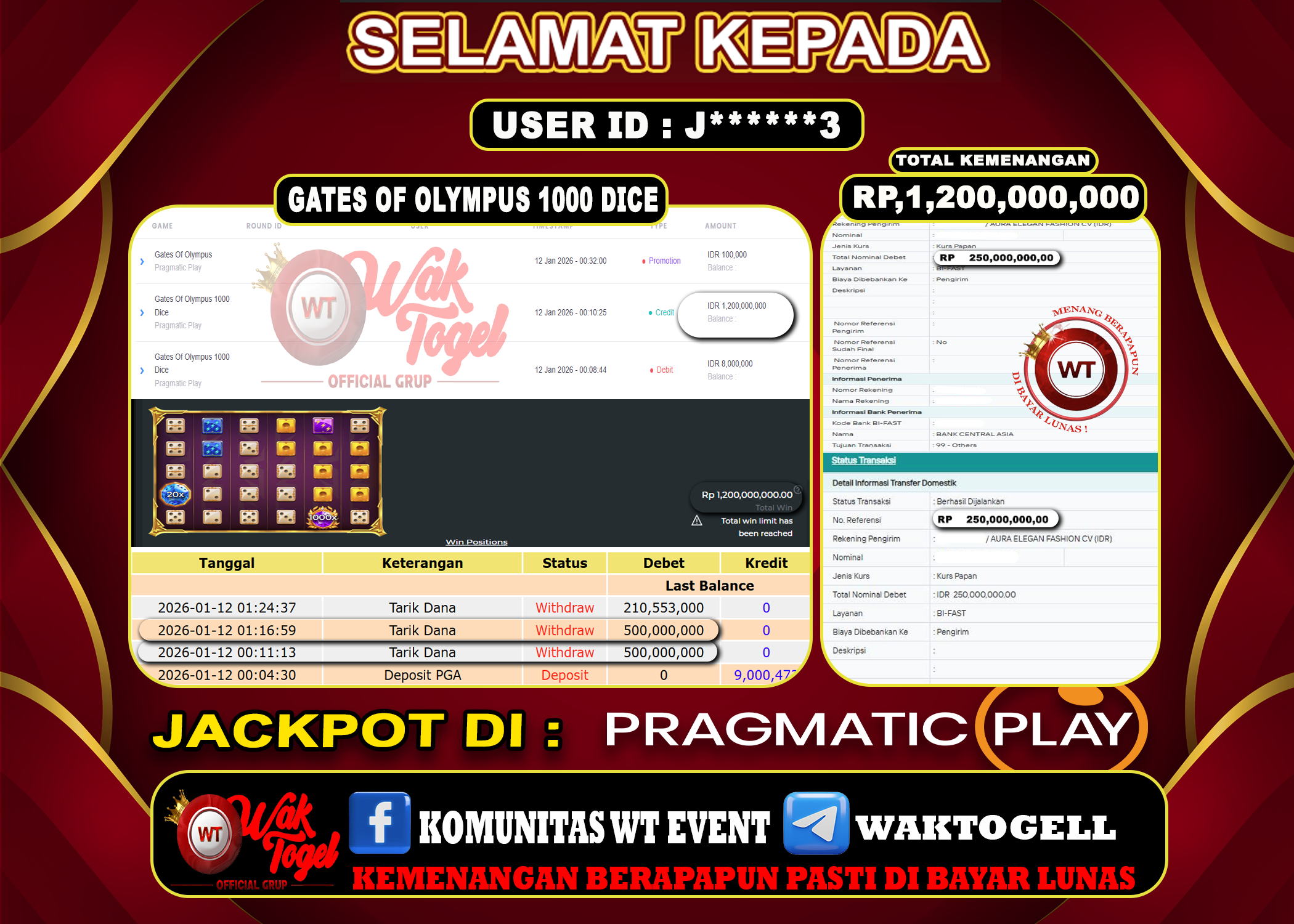 BUKTI PEMBAYARAN SLOT WAKTOGEL