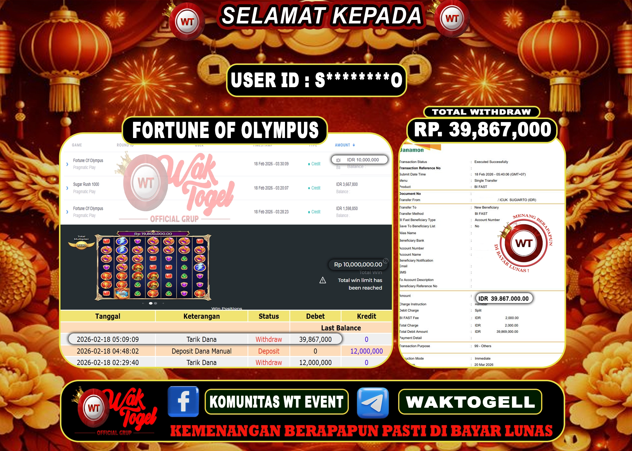 BUKTI PEMBAYARAN SLOT WAKTOGEL