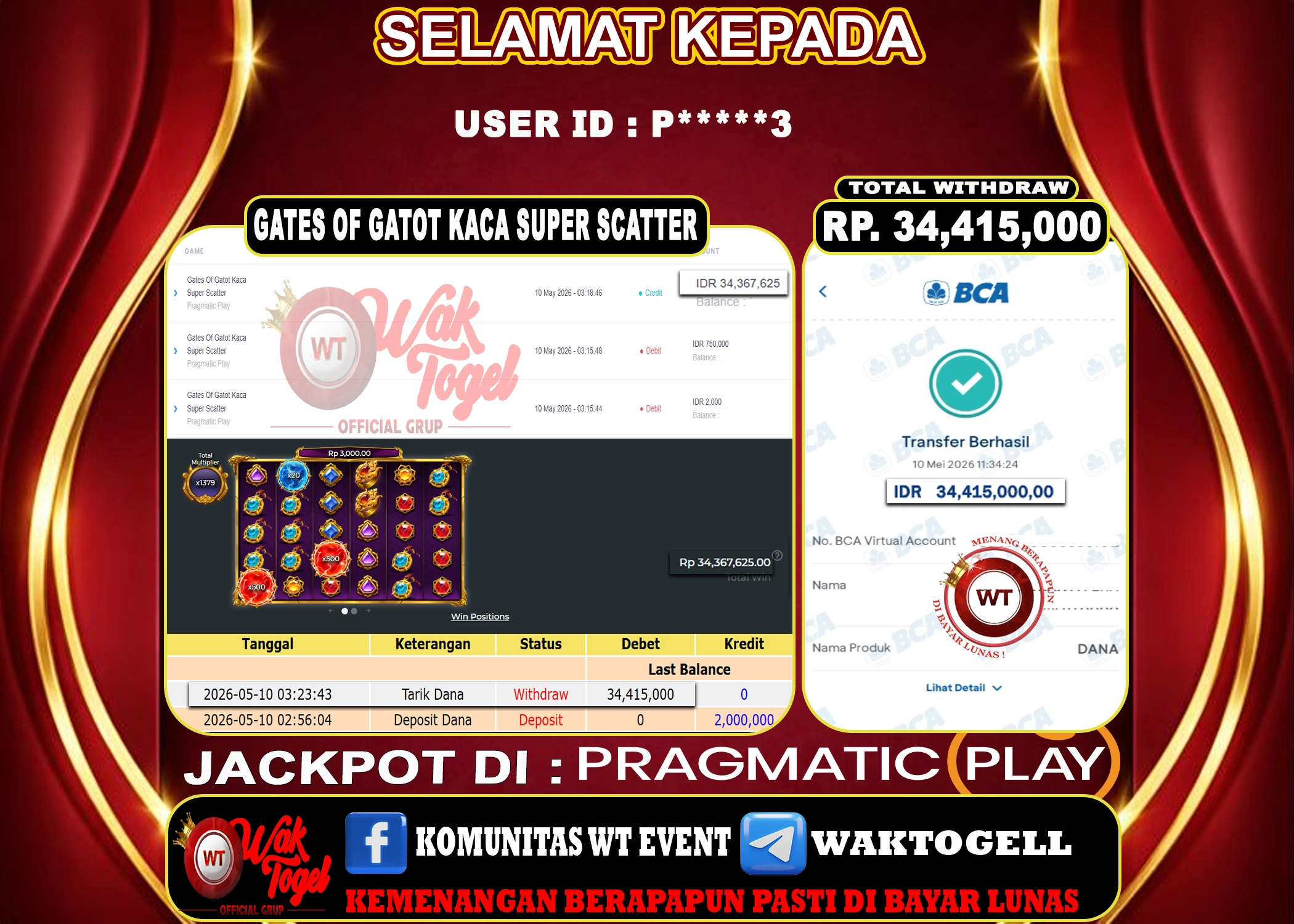 BUKTI PEMBAYARAN SLOT WAKTOGEL