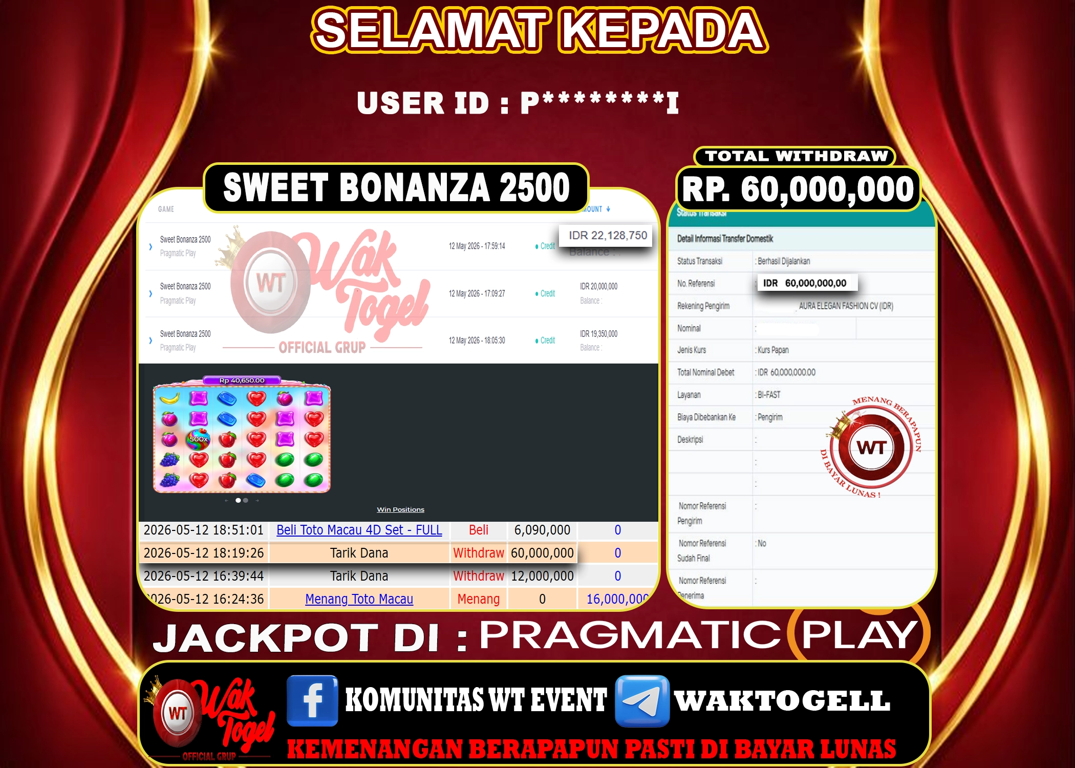 BUKTI PEMBAYARAN SLOT WAKTOGEL